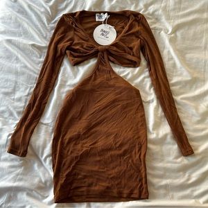🤎PRINCESS POLLY BROWN MINI DRESS🤎